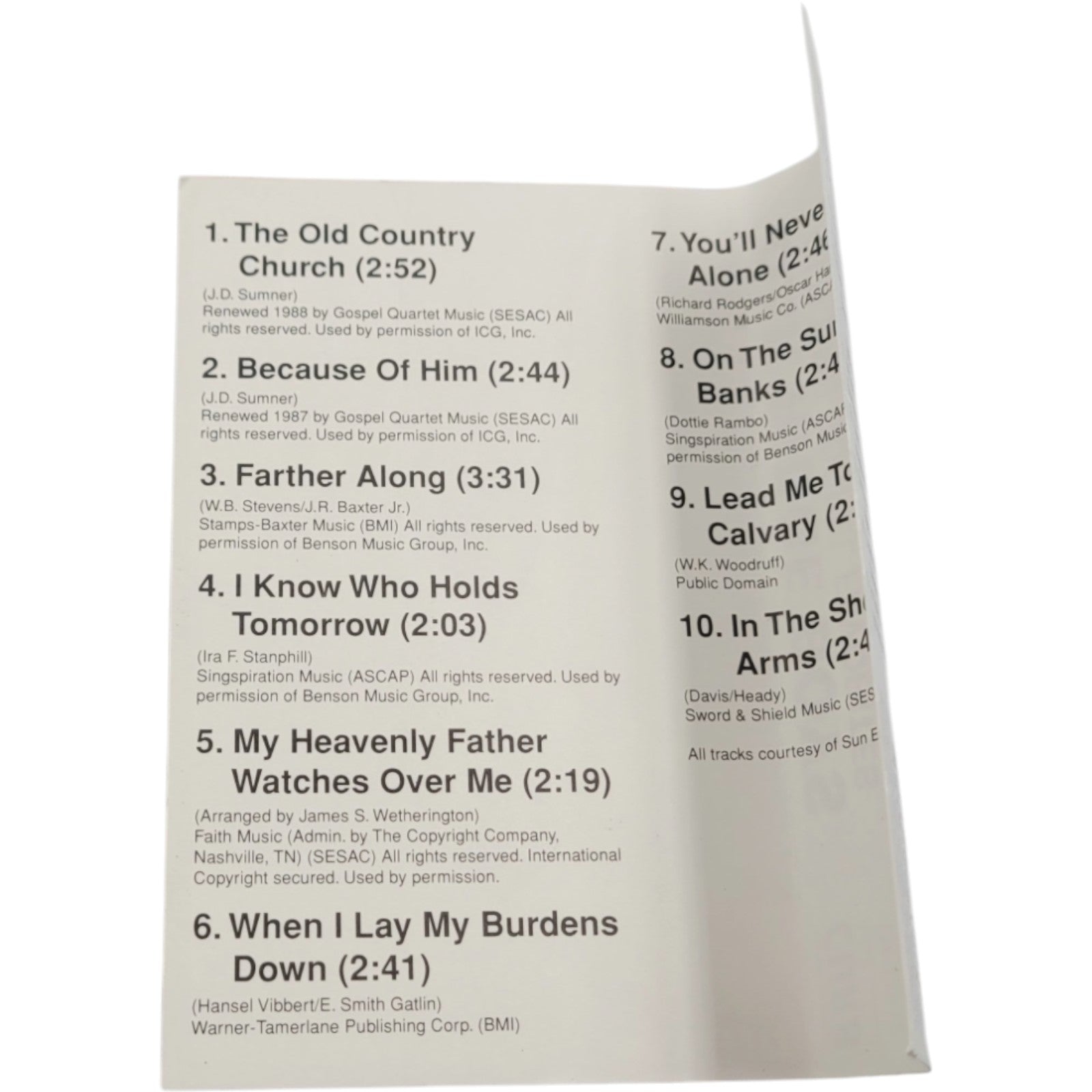 Oak Ridge Boys – Old Time Gospel Favorites (Cassette)