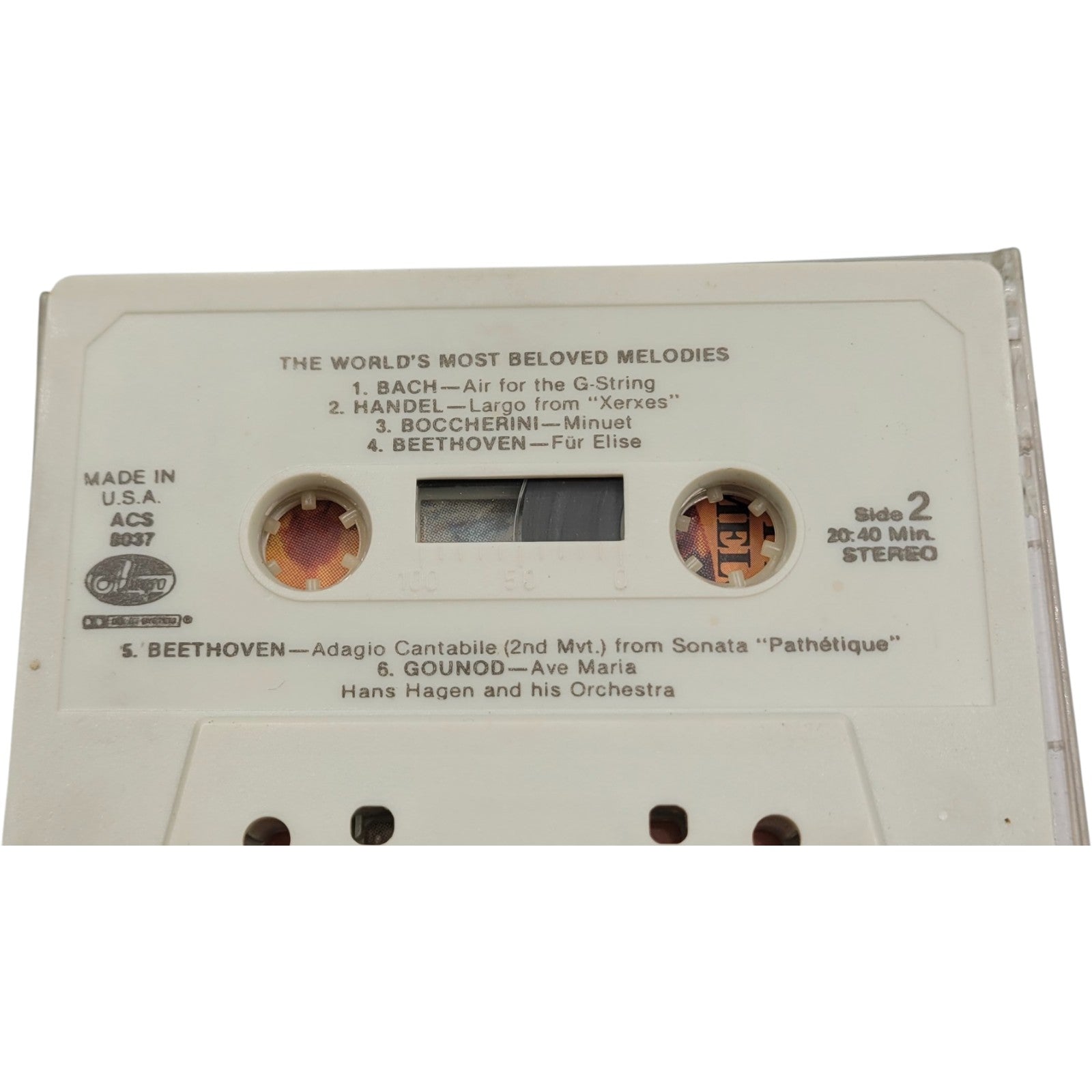The World's Most Beloved Melodies – Vintage Cassette by Hans Hagen and His Orchestra