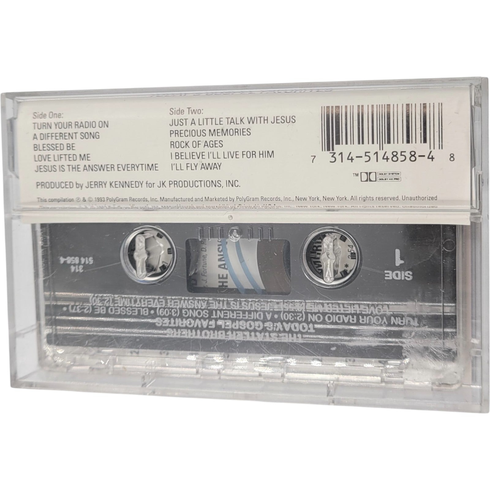 The Statler Brothers – Today's Gospel Favorites (Vintage Tested Cassette, Mercury Records)