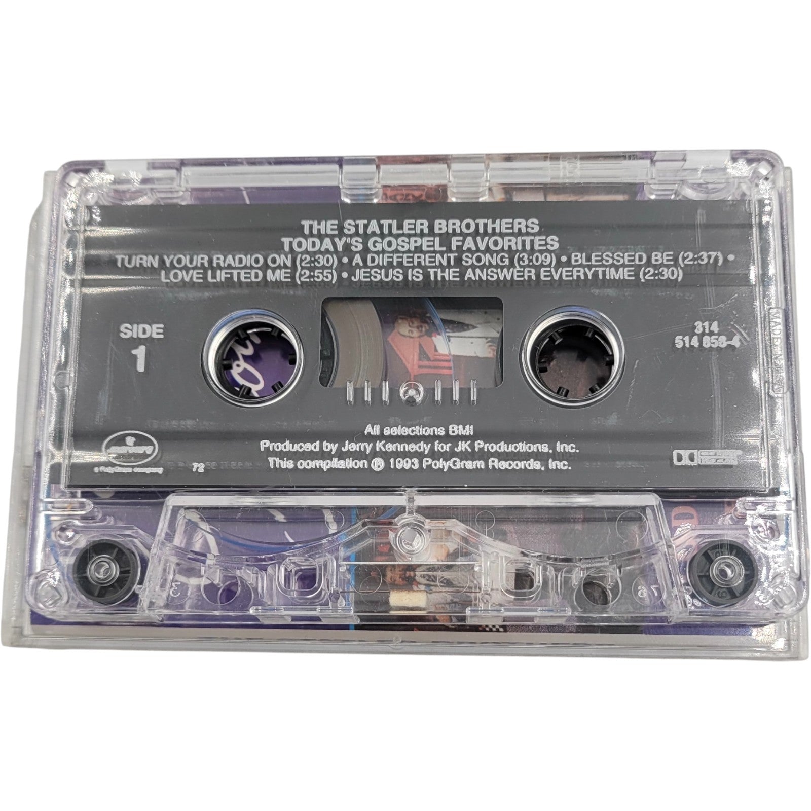 The Statler Brothers – Today's Gospel Favorites (Vintage Tested Cassette, Mercury Records)