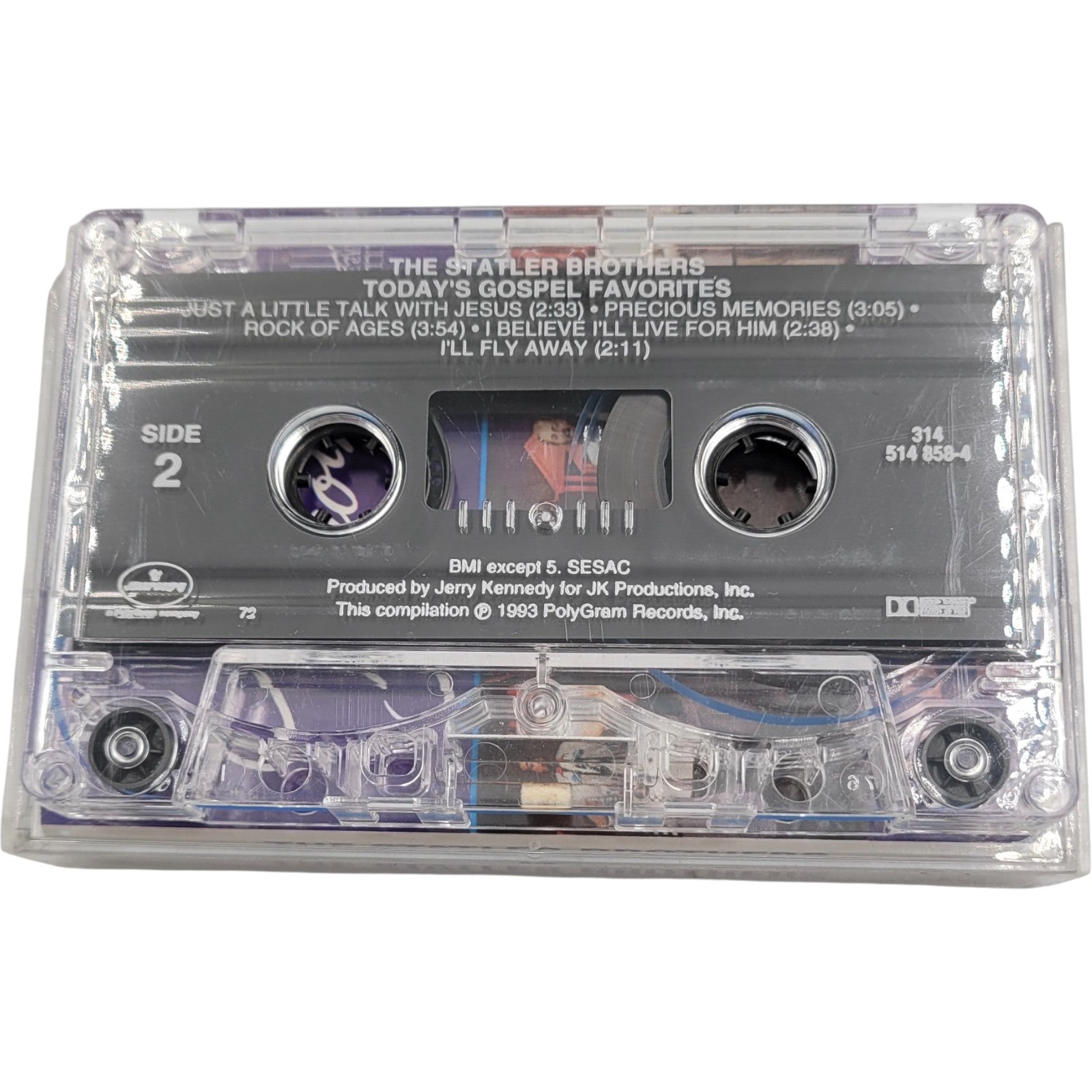 The Statler Brothers – Today's Gospel Favorites (Vintage Tested Cassette, Mercury Records)