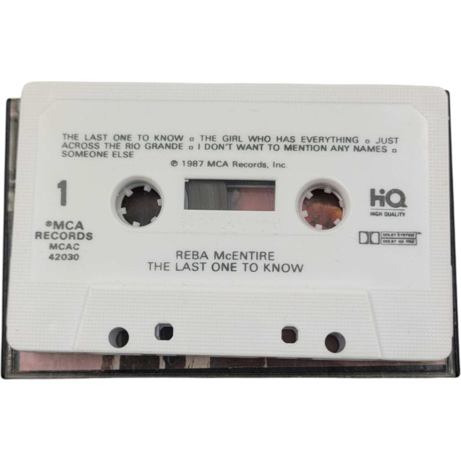 Reba McEntire – The Last One to Know (Cassette, Tested & Working)