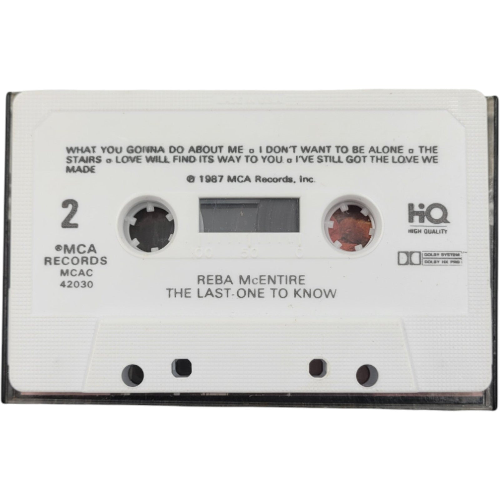 Reba McEntire – The Last One to Know (Cassette, Tested & Working)