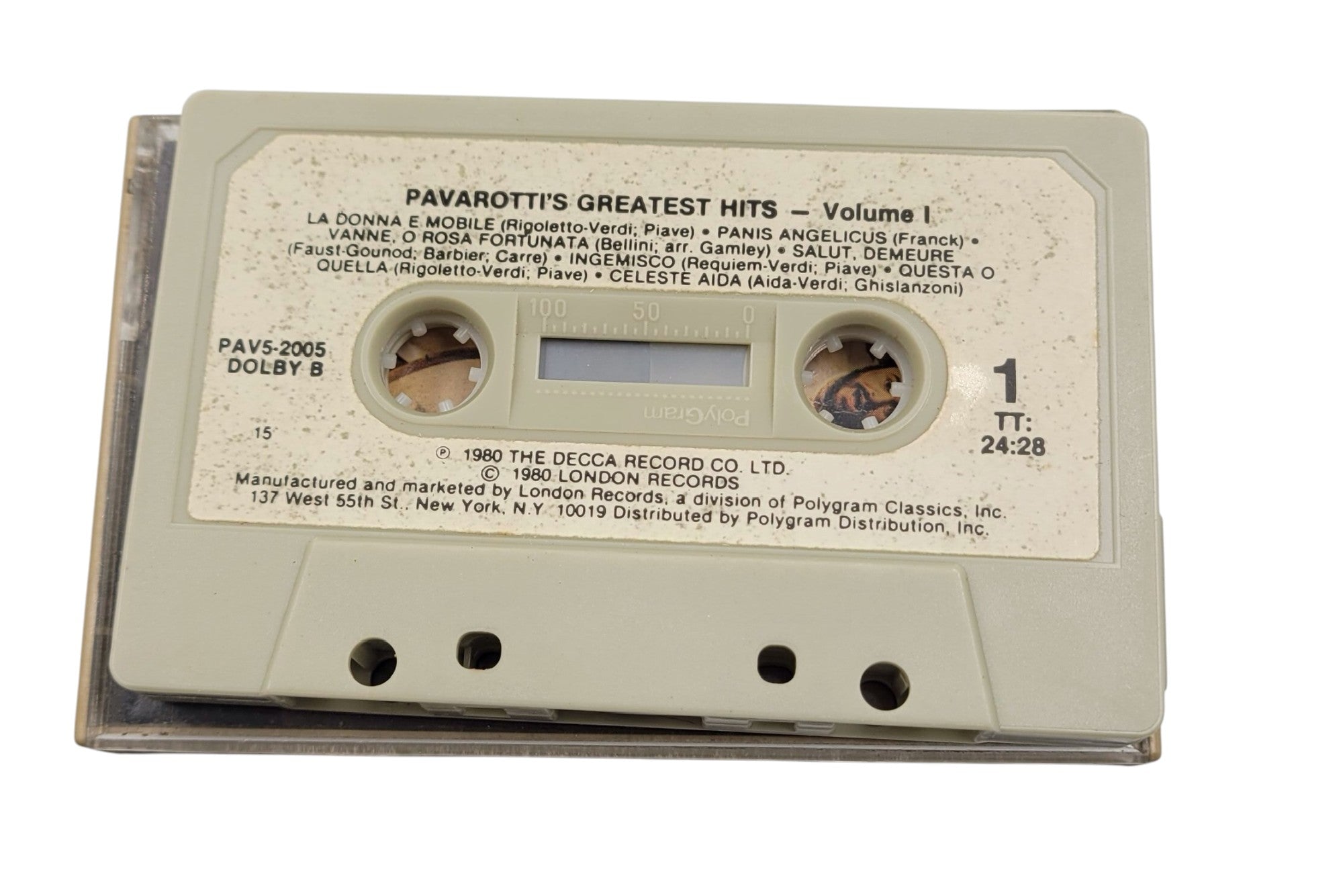 Pavarotti's Greatest Hits – Volume One (Cassette Tape)
