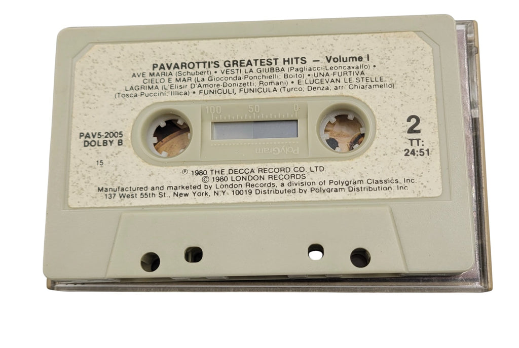 Pavarotti's Greatest Hits – Volume One (Cassette Tape)