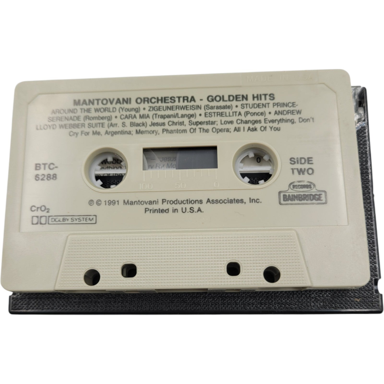 Mantovani Orchestra – Golden Hits Cassette | Tested & Working | Vintage Audio