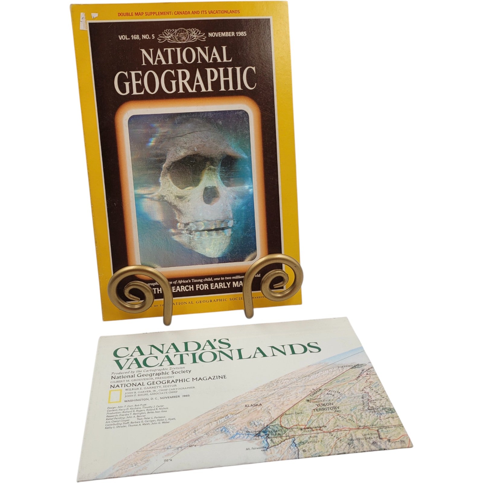 National Geographic – November 1985 Holographic Edition Includes Original Supplement: Canada’s Vacationlands