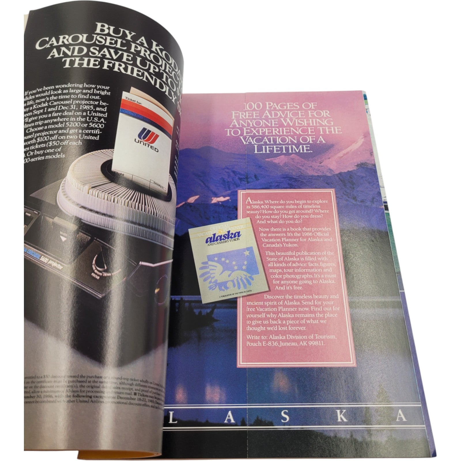 National Geographic – November 1985 Holographic Edition Includes Original Supplement: Canada’s Vacationlands