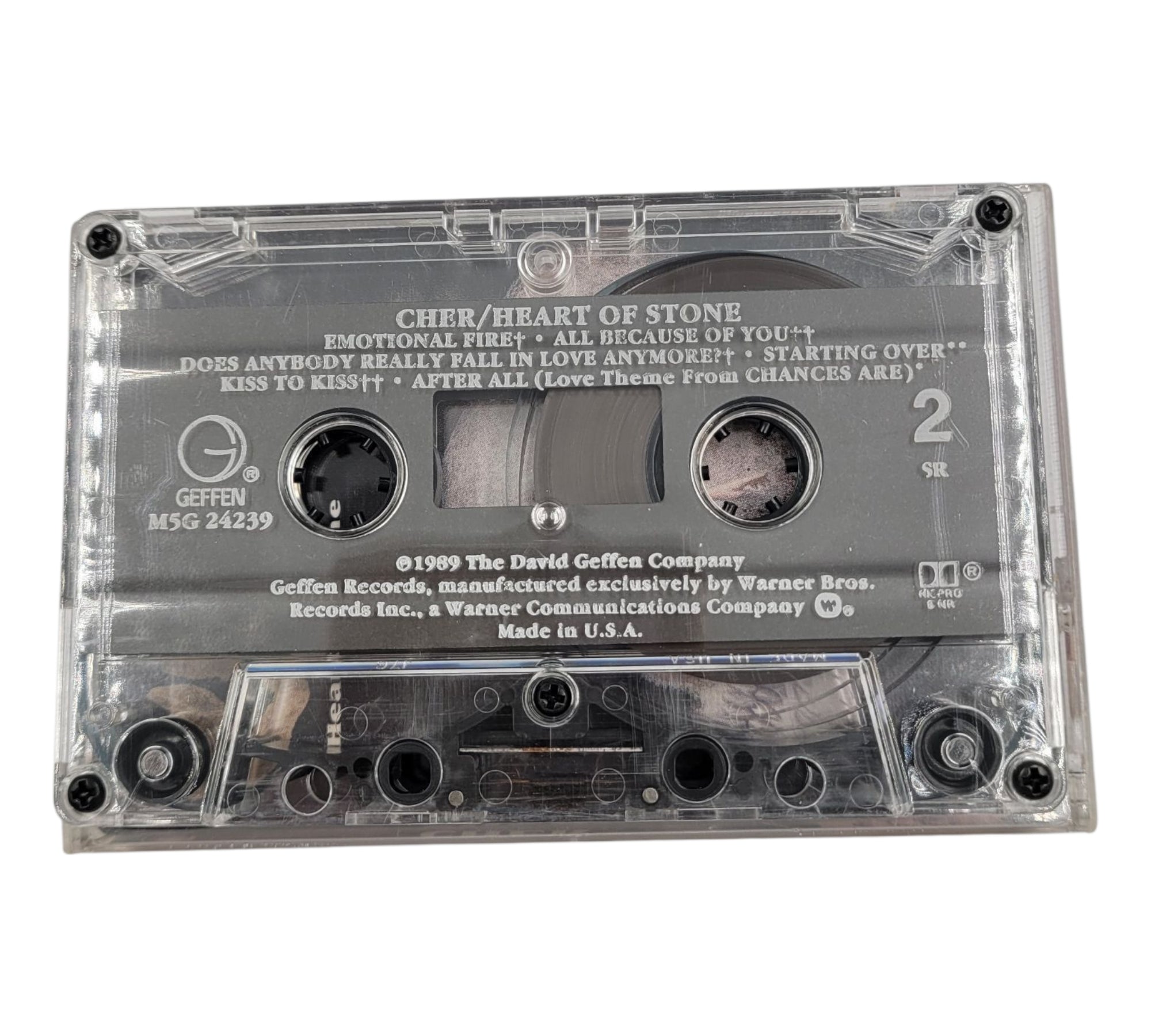 Cher – Heart of Stone (Vintage Cassette Tape, 1989 Geffen Records)