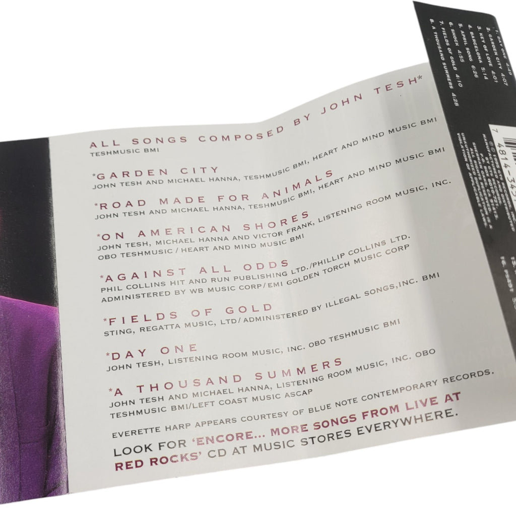 John Tesh – Live at Red Rocks (1995 Cassette Tape) | Colorado Symphony Orchestra