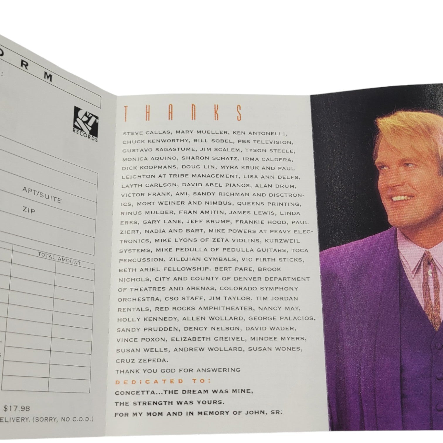 John Tesh – Live at Red Rocks (1995 Cassette Tape) | Colorado Symphony Orchestra