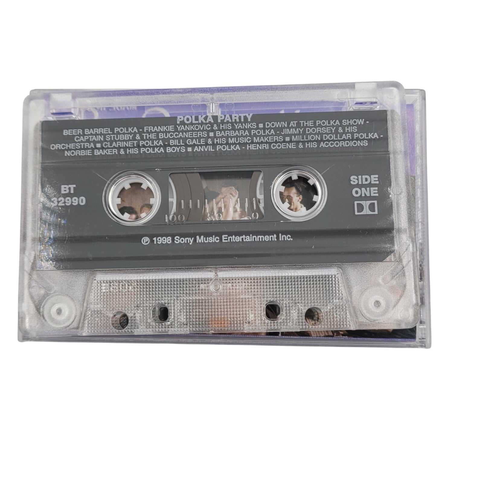Polka Party Cassette Tape – 1998 Sony Music – Frankie Yankovic, Jimmy Dorsey – Tested