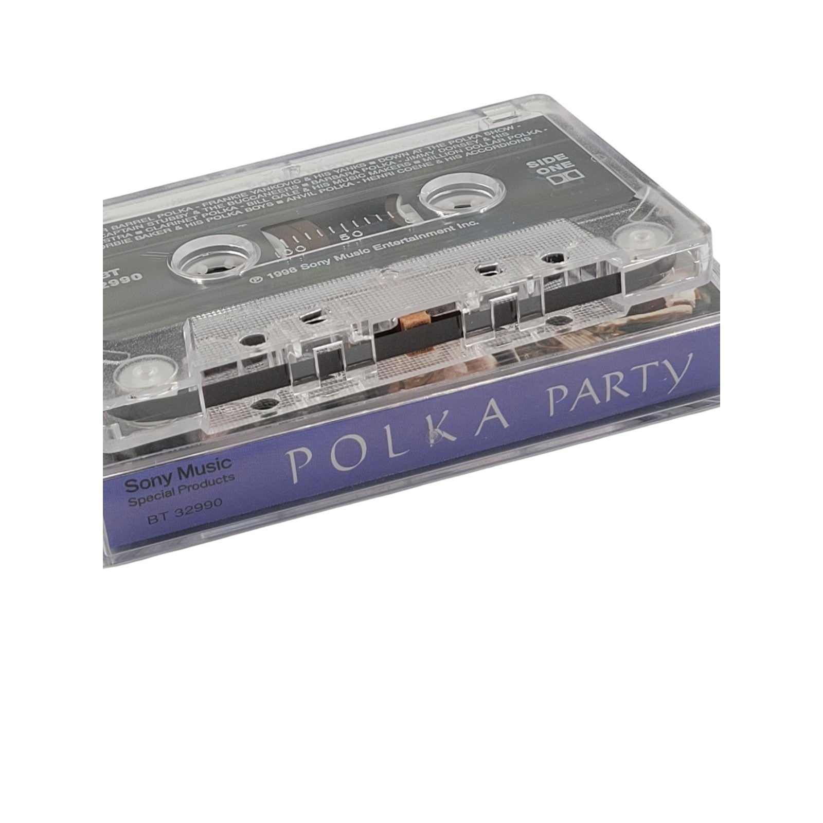 Polka Party Cassette Tape – 1998 Sony Music – Frankie Yankovic, Jimmy Dorsey – Tested
