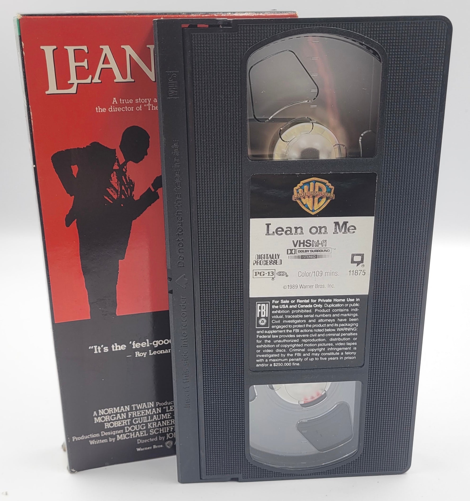Lean on Me (1989) – VHS Tape | Morgan Freeman | Warner Bros. Vintage Drama