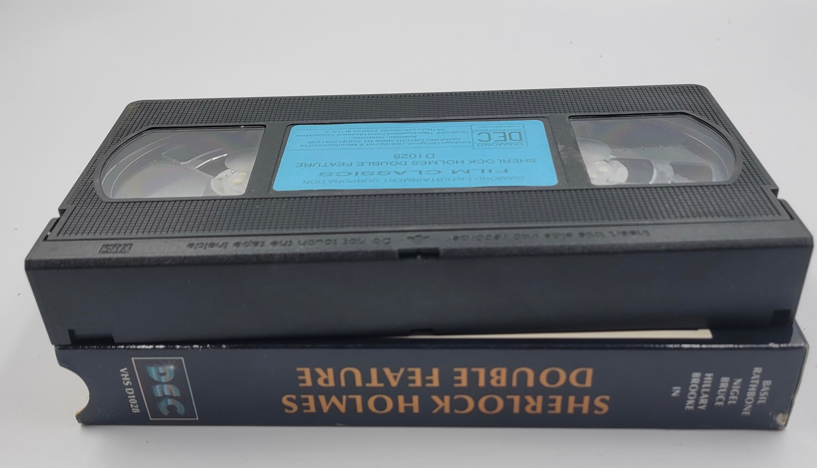 Sherlock Holmes Double Feature VHS (1996) – Basil Rathbone Classic Mysteries