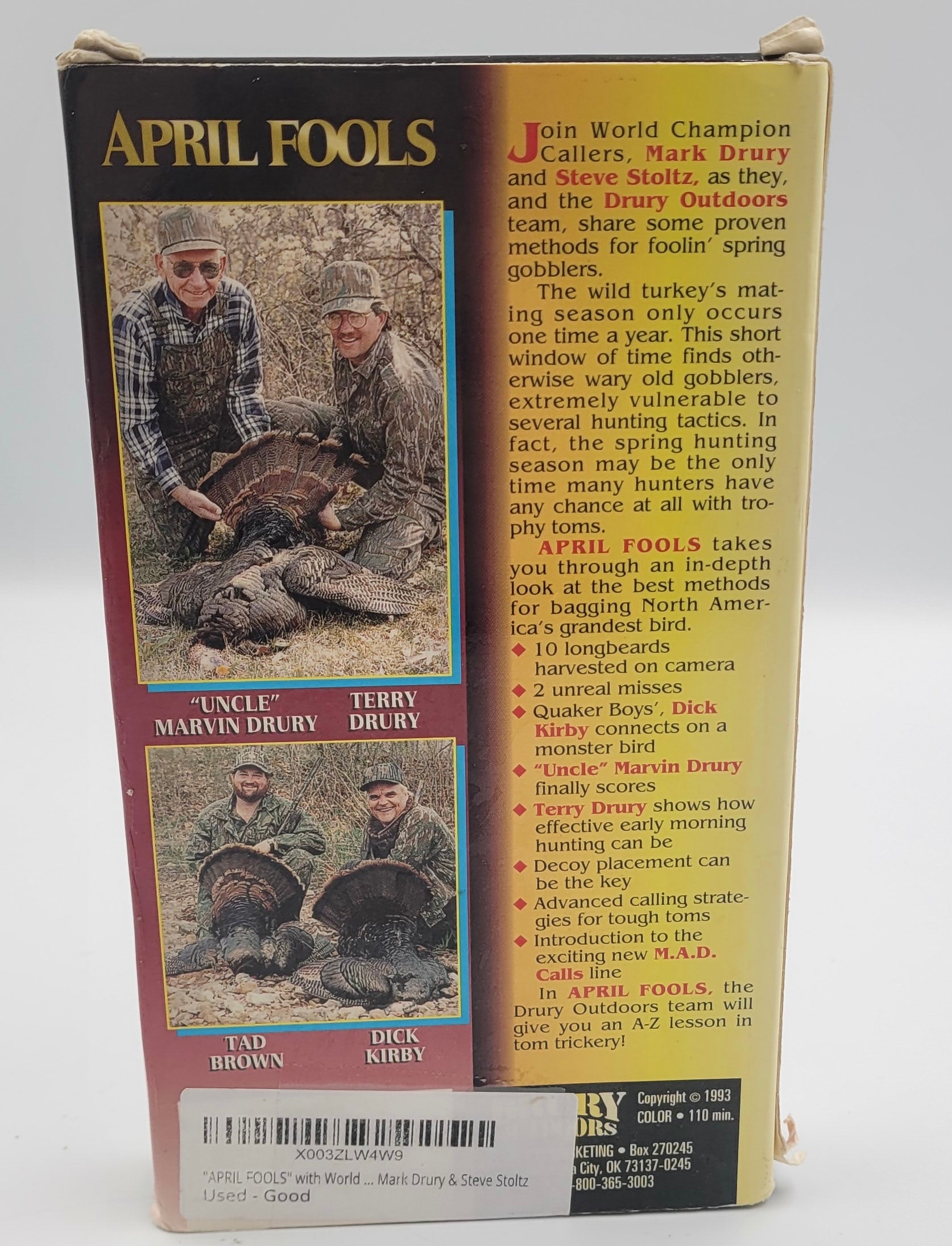 Drury Outdoors “April Fools” VHS – Vintage Turkey Hunting Video