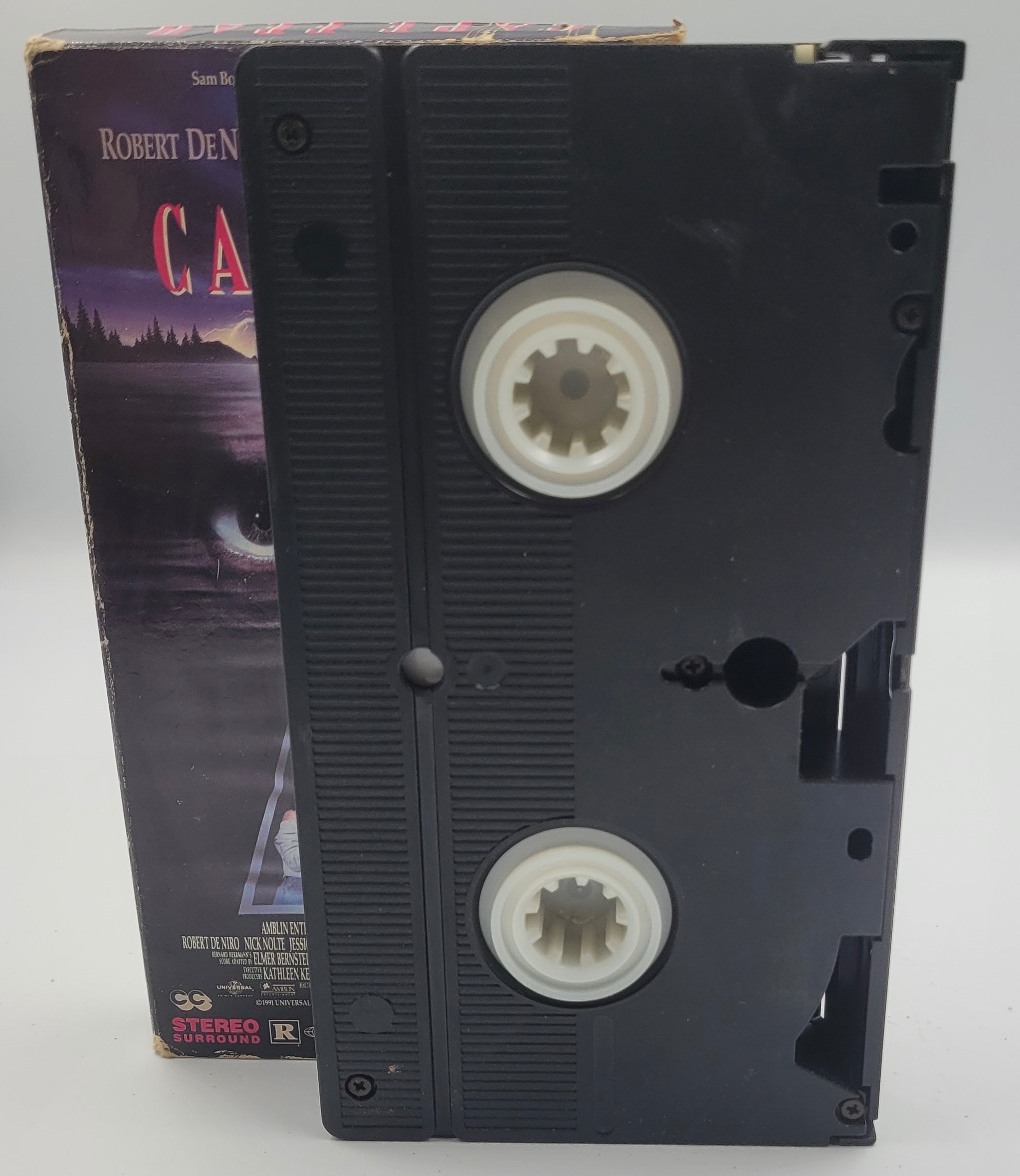 Cape Fear VHS 1992 Former Rental Robert De Niro Thriller Movie Tape