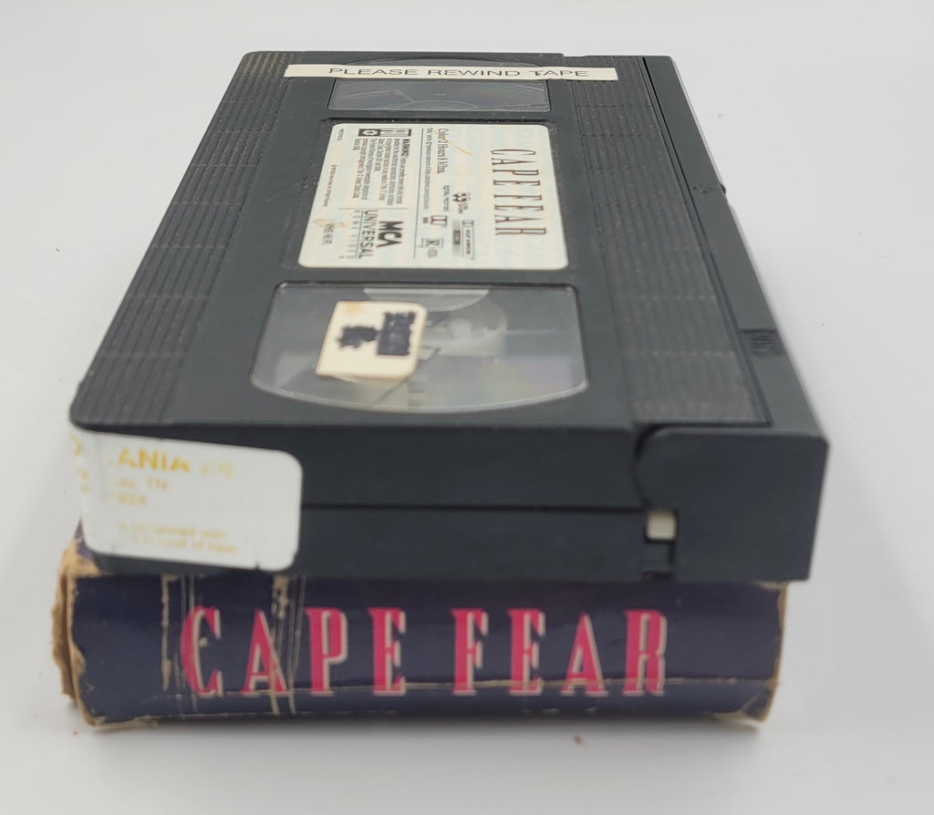 Cape Fear VHS 1992 Former Rental Robert De Niro Thriller Movie Tape
