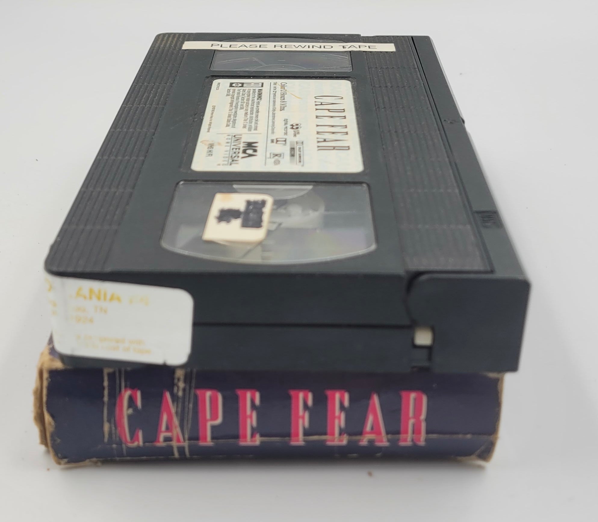 Cape Fear VHS 1992 Former Rental Robert De Niro Thriller Movie Tape