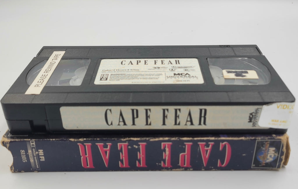 Cape Fear VHS 1992 Former Rental Robert De Niro Thriller Movie Tape