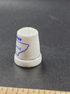Vintage Tennessee Souvenir Thimble – Nashville Highlighted in Blue