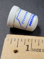 Vintage Tennessee Souvenir Thimble – Nashville Highlighted in Blue