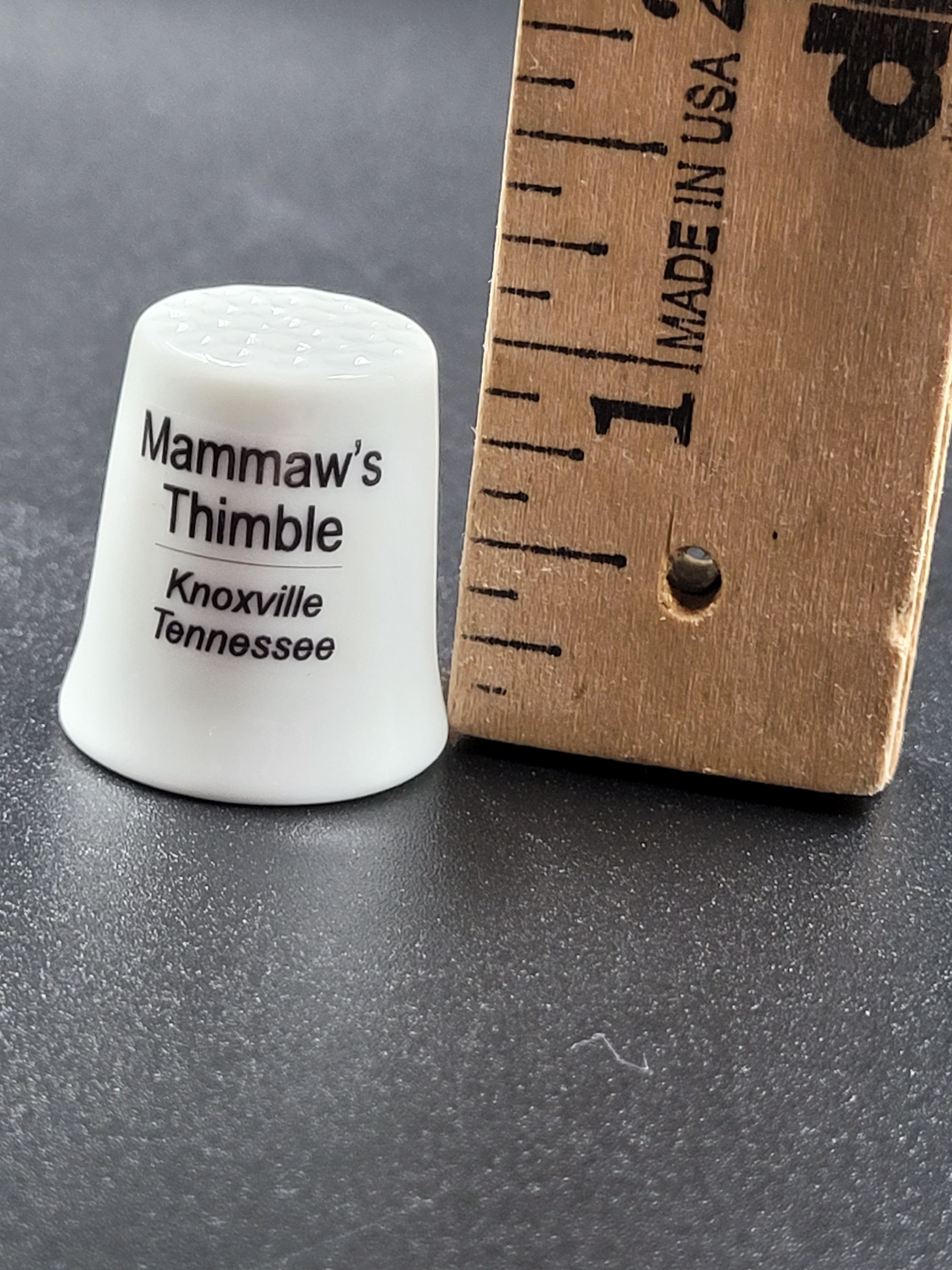 Vintage “Mammaw’s Thimble” – Knoxville, Tennessee Souvenir Collectible