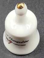 Miniature Vintage New Hampshire Souvenir Bell – Purple Lilac & Finch