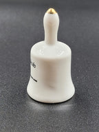 Miniature North Dakota Souvenir Bell – Western Meadowlark & Prairie Rose
