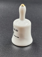 Miniature North Dakota Souvenir Bell – Western Meadowlark & Prairie Rose
