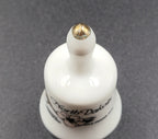 Miniature North Dakota Souvenir Bell – Western Meadowlark & Prairie Rose