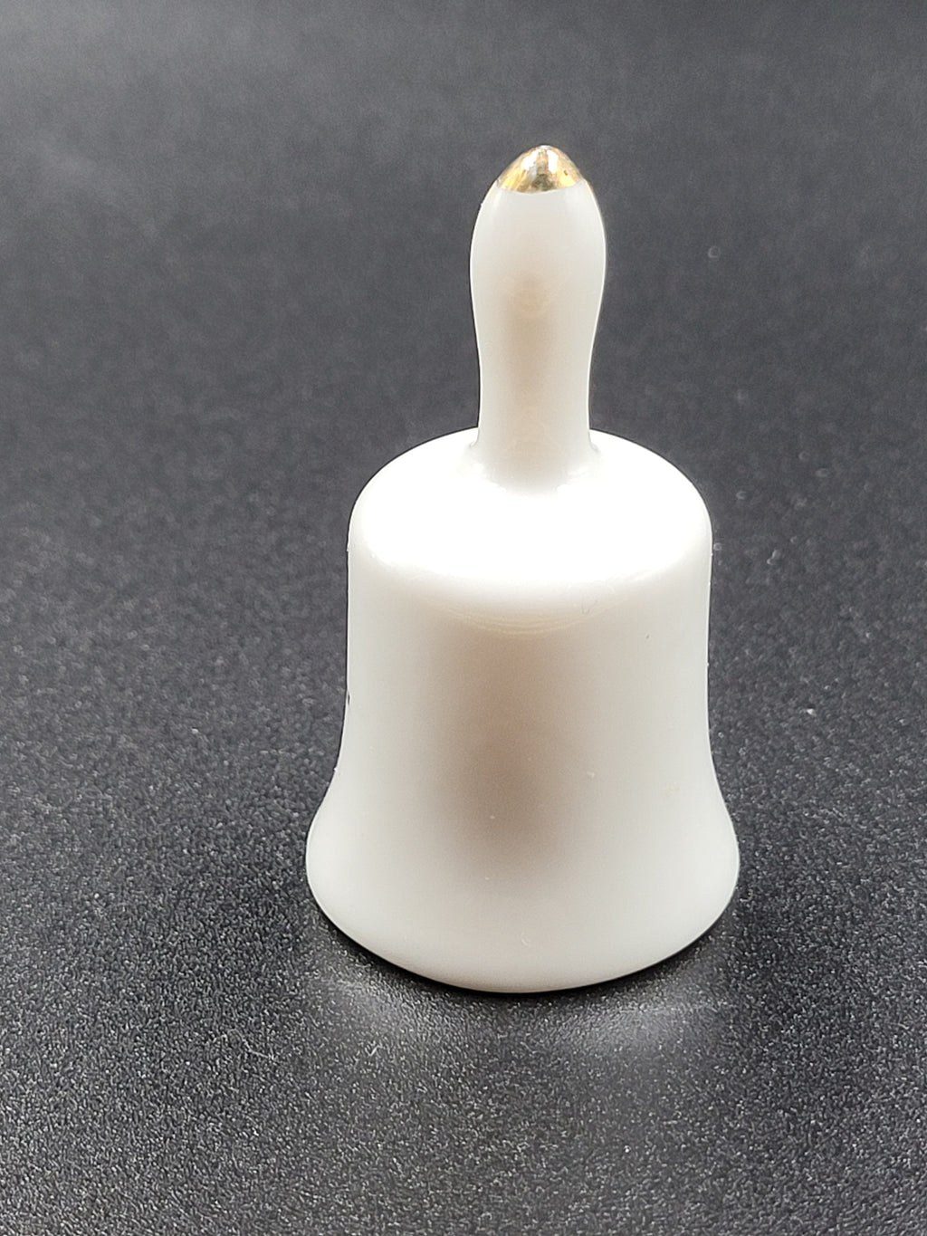 Miniature Utah Souvenir Bell – Sego Lily & California Gull – Vintage Ceramic