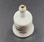 Miniature Vermont Souvenir Bell – Red Clover & Hermit Thrush – Vintage Ceramic