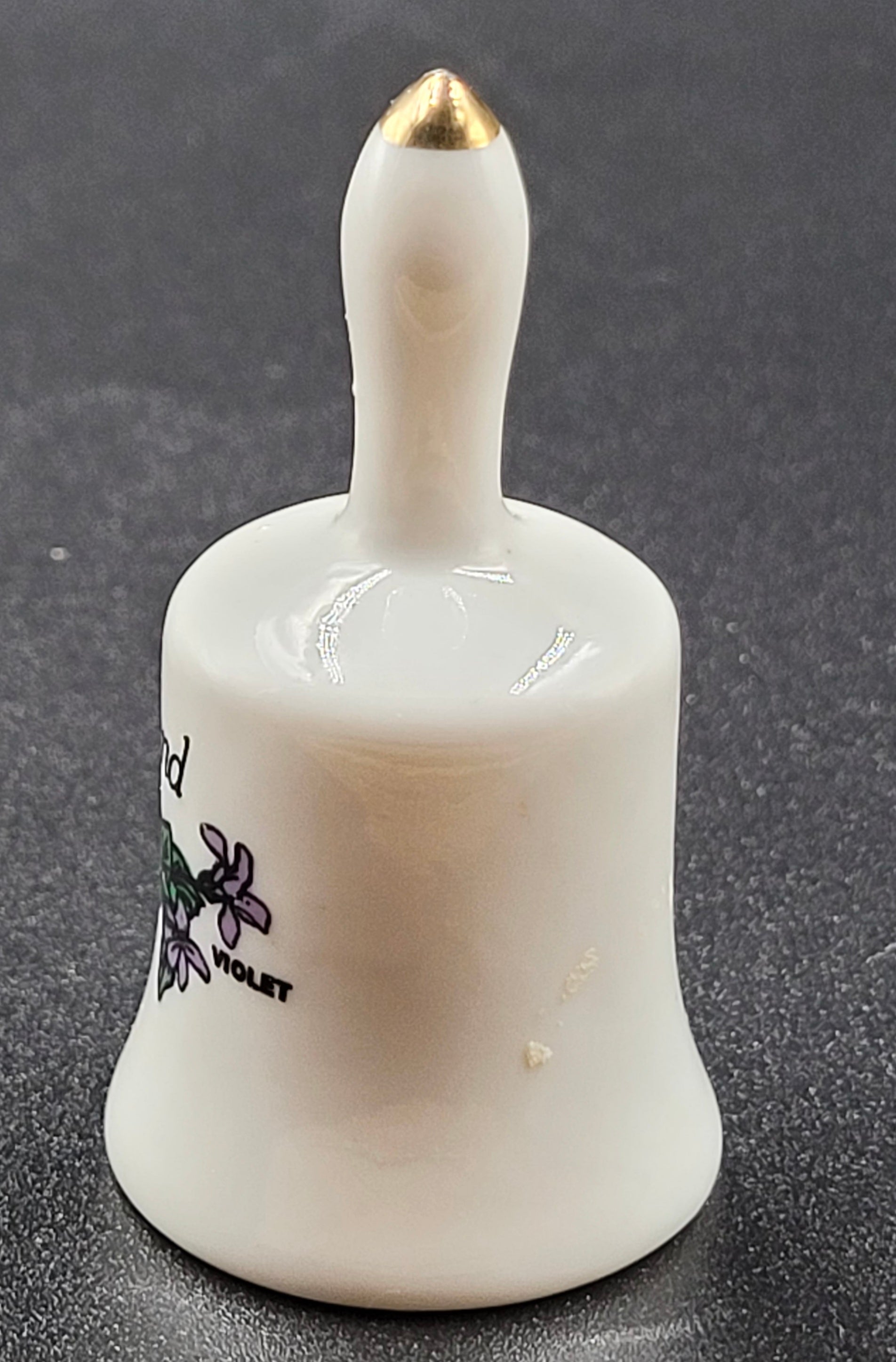 Miniature Rhode Island Red Ceramic Souvenir Bell – Vintage State Bird Collectible