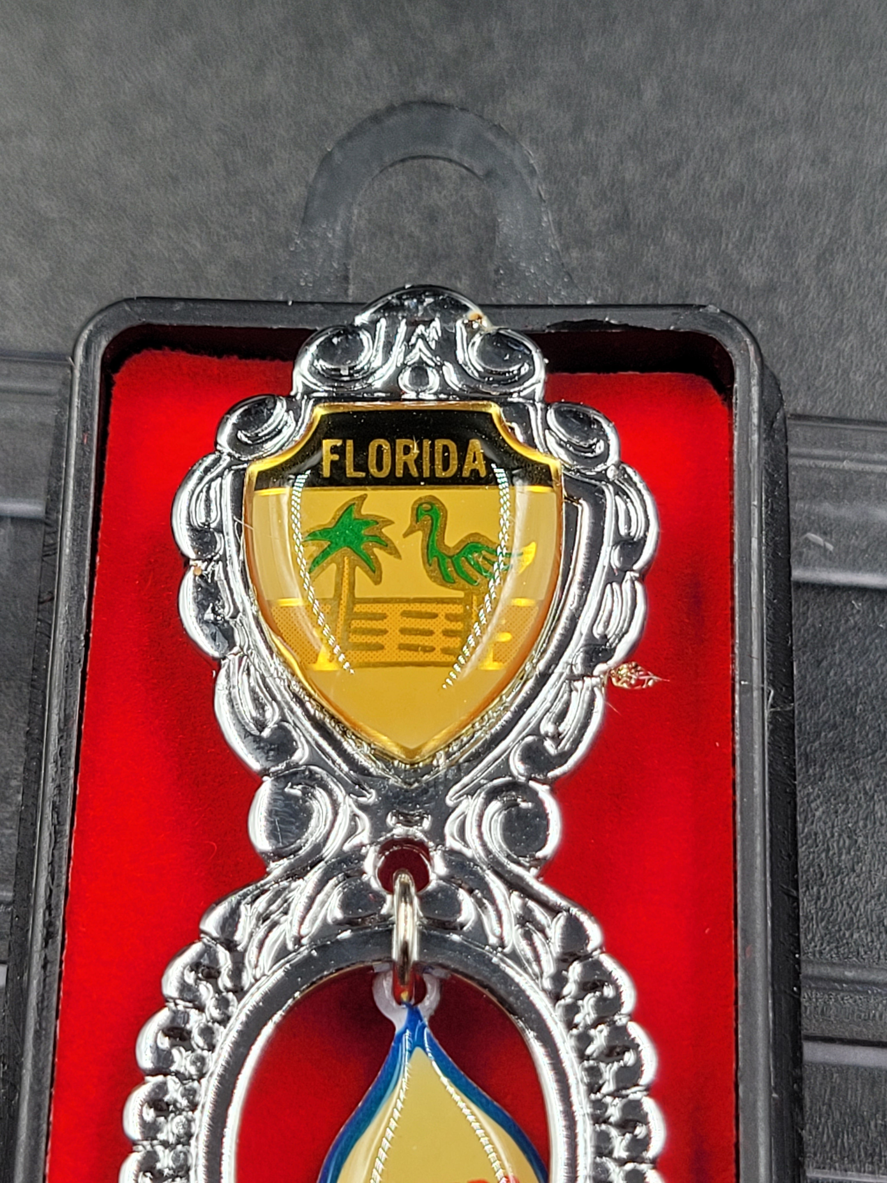 Vintage Florida Dieter’s Spoon – Souvenir Novelty in Velvet Case