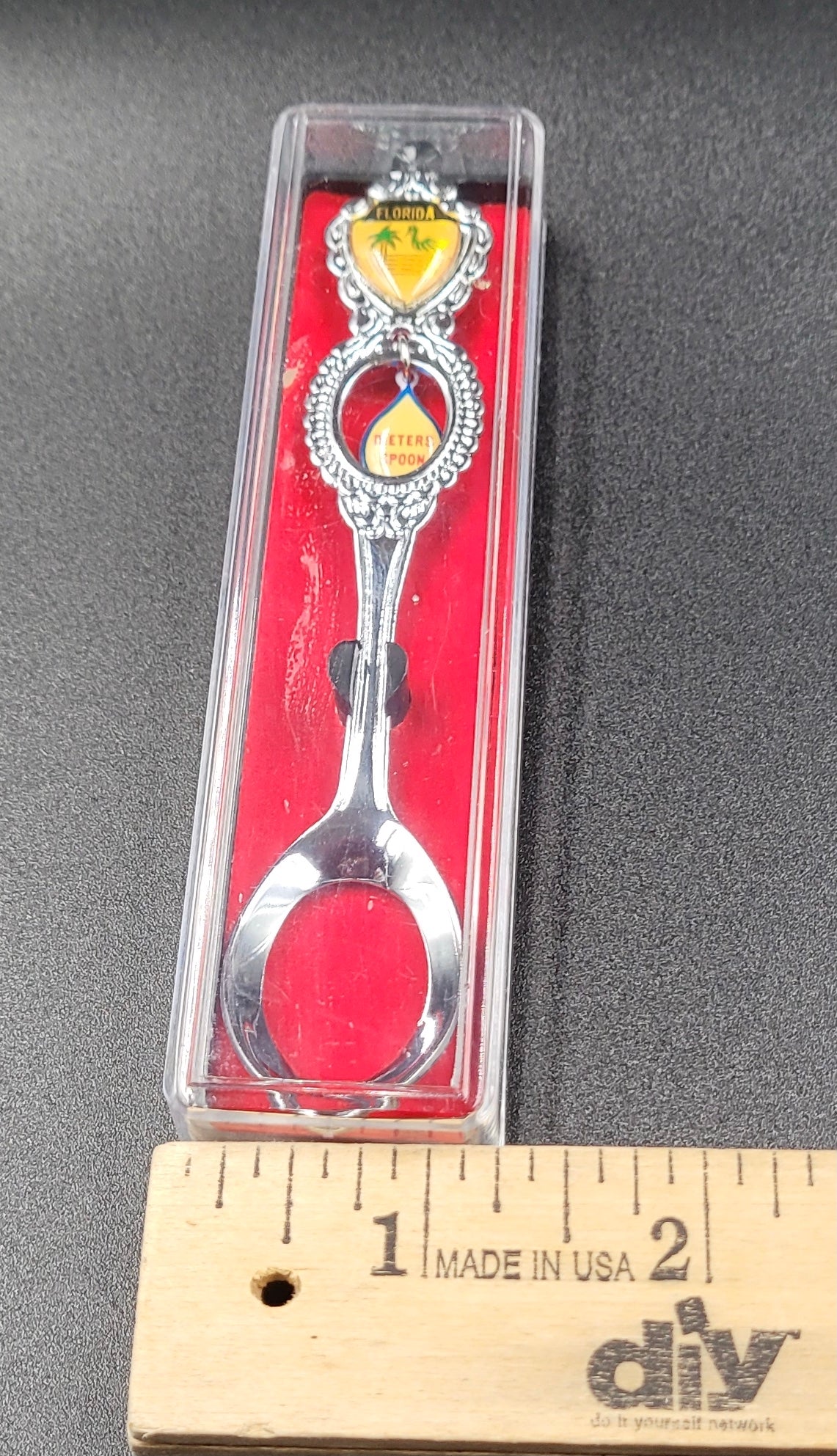 Vintage Florida Dieter’s Spoon – Souvenir Novelty in Velvet Case