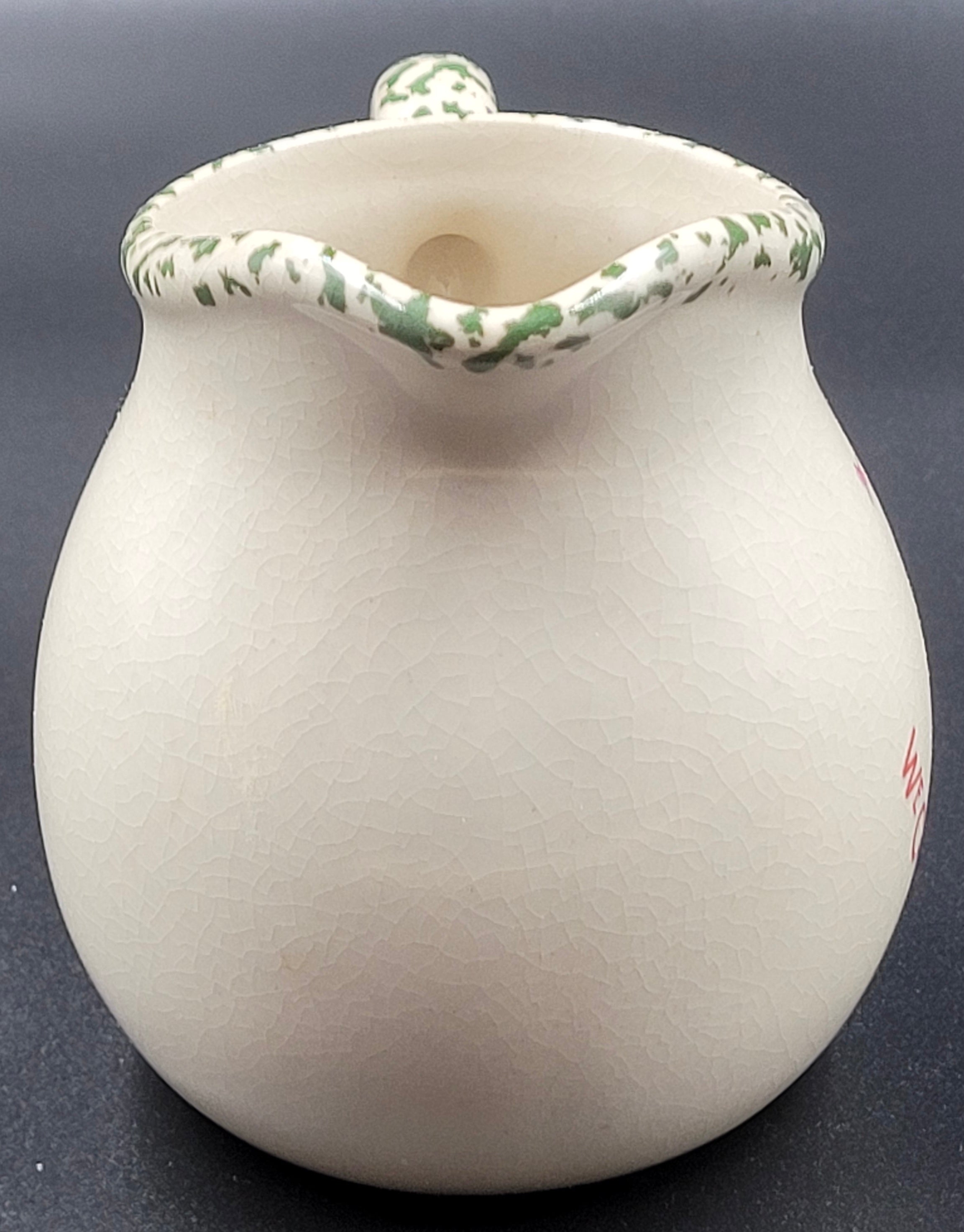Vintage Snowman Creamer – “We Can Build a Snowman” – Holiday Ceramic Pitcher