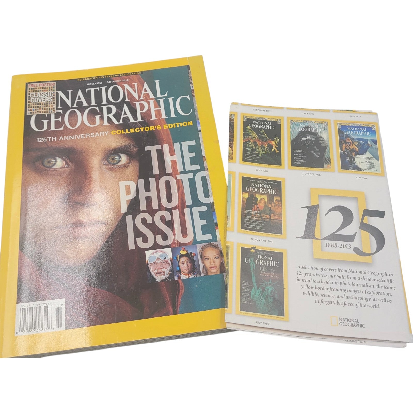 National Geographic 125 Years Photo Issue 2013 with Map Insert – Complete