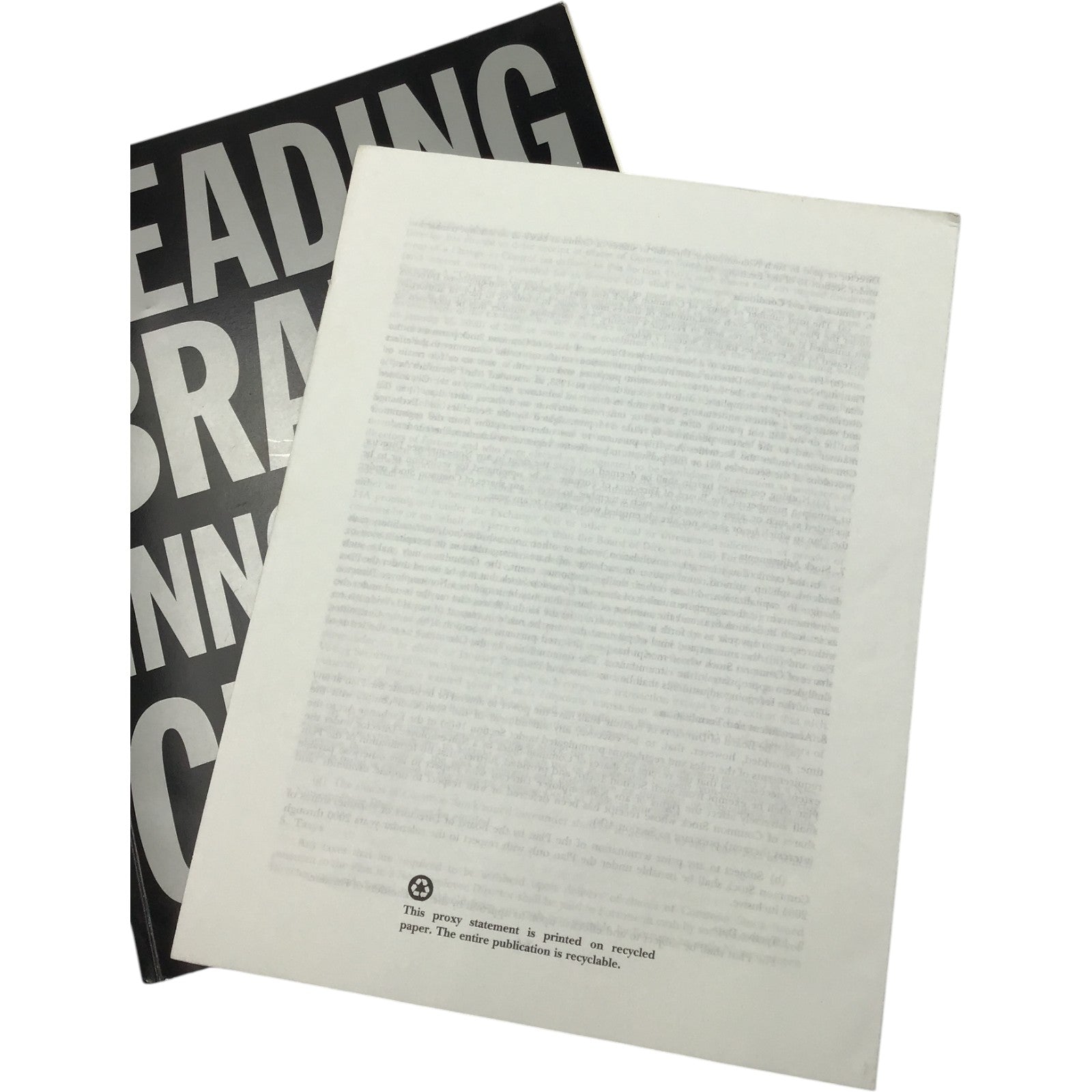 1999 Fortune Brands Annual Report + CEO Letter | Moen, Titleist, Jim Beam