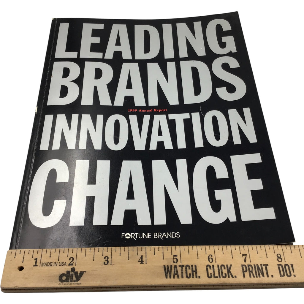 1999 Fortune Brands Annual Report + CEO Letter | Moen, Titleist, Jim Beam
