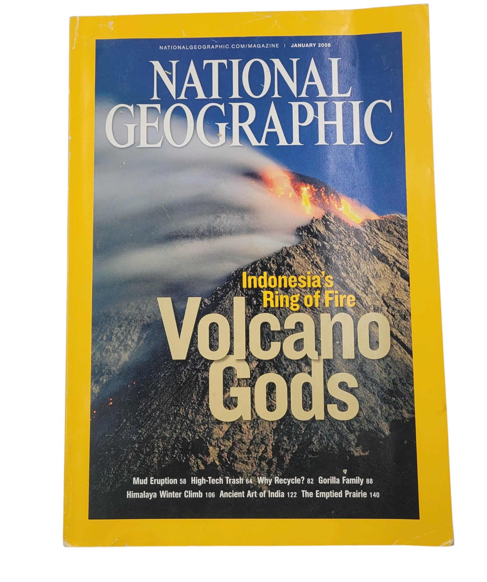National Geographic January 2008 – Volcano Gods & Ring of Fire Issue