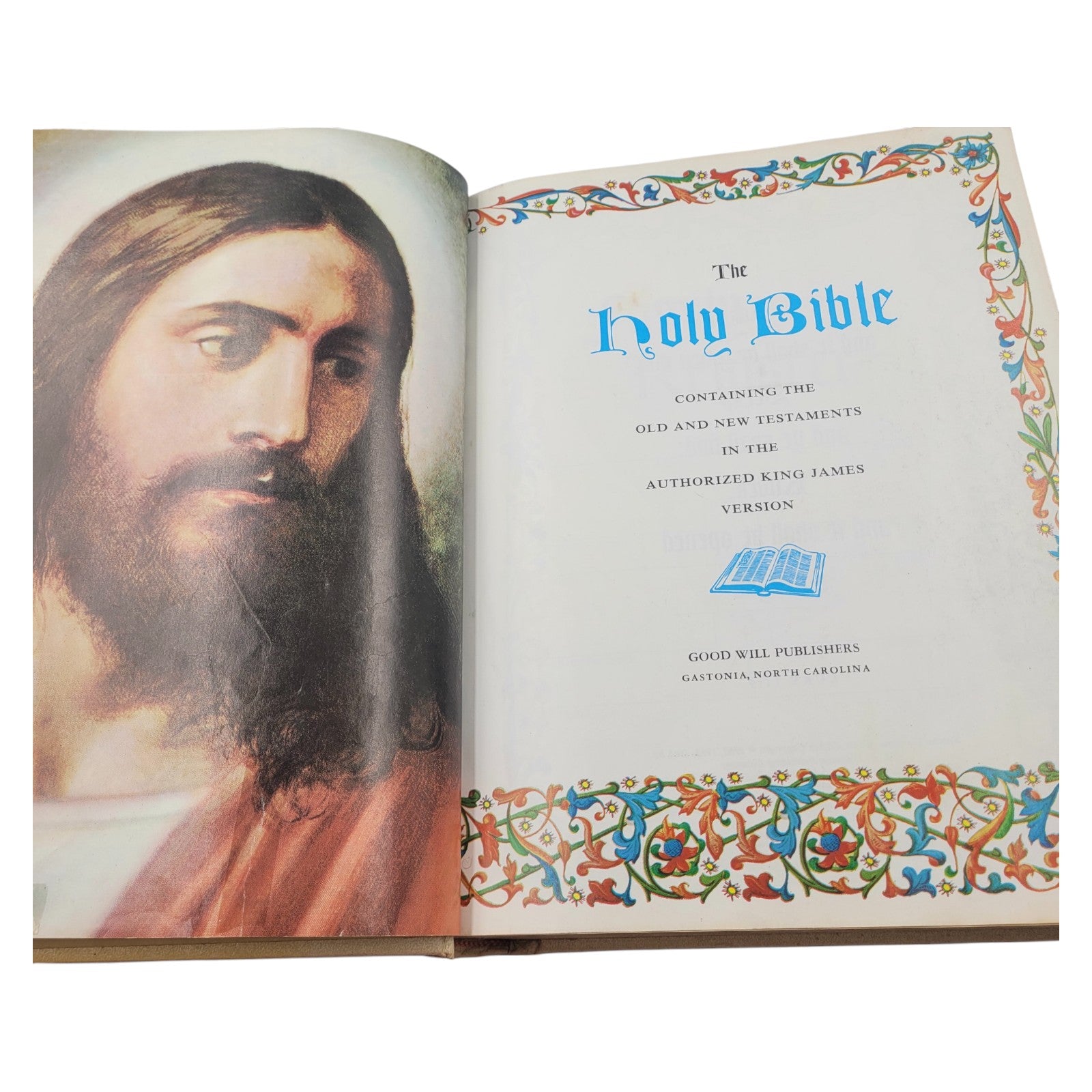 Vintage 1960s Guiding Light Family Bible KJV J.G. Ferguson Good Will Pub