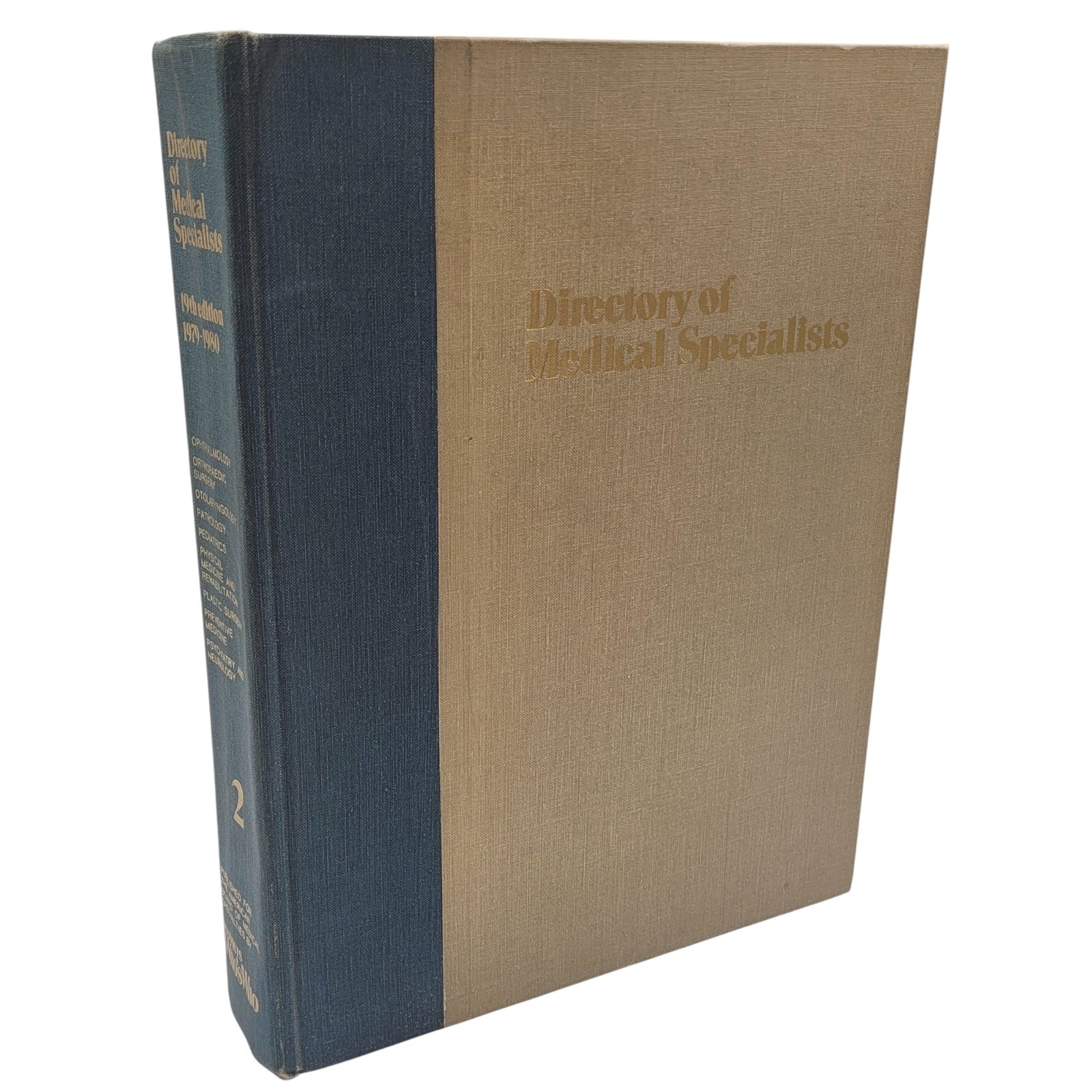 Directory of Medical Specialists Vol. 2 – 1979–1980 – 19th Edition – Who’s Who