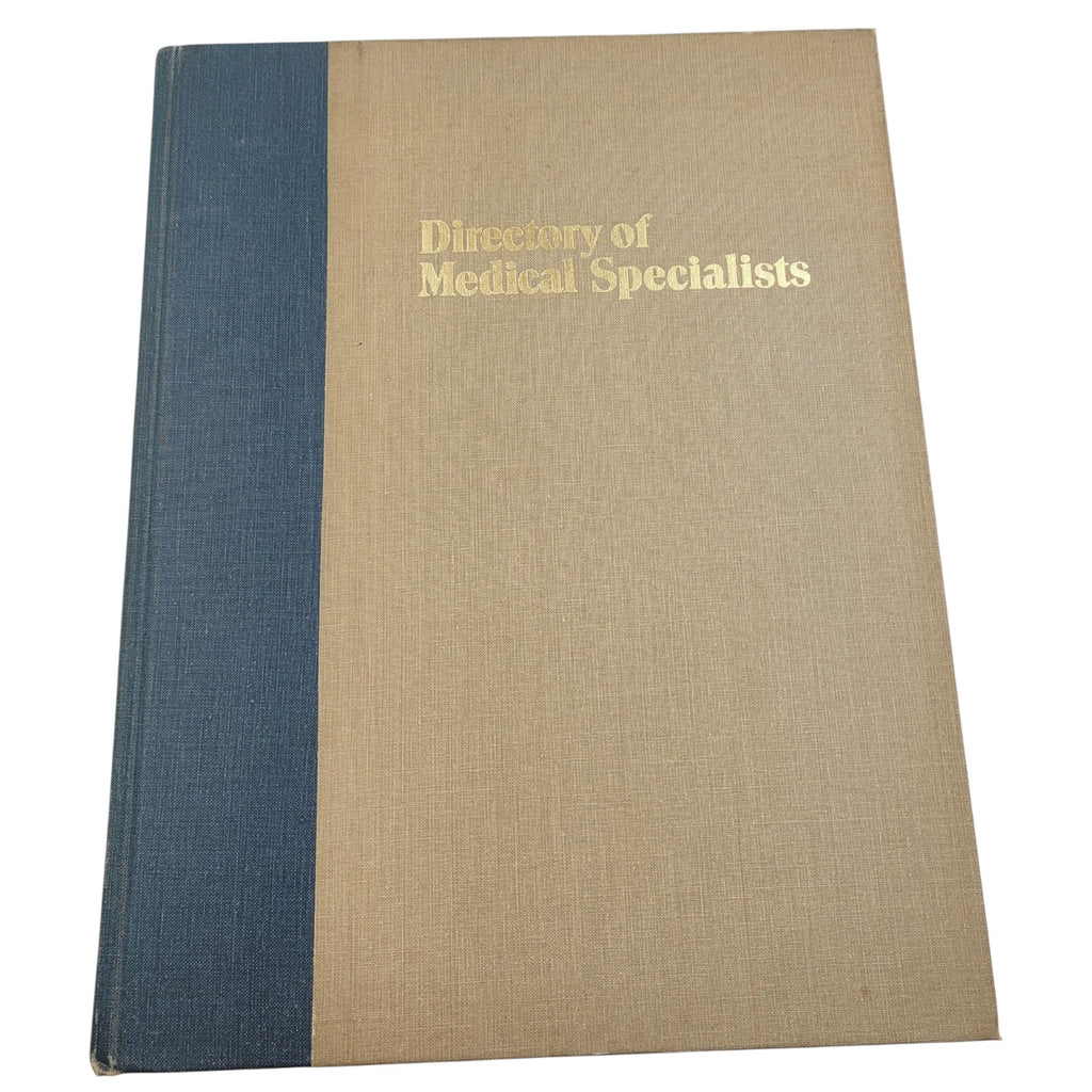 Directory of Medical Specialists Vol. 2 – 1979–1980 – 19th Edition – Who’s Who