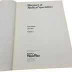 Directory of Medical Specialists Vol. 2 – 1979–1980 – 19th Edition – Who’s Who