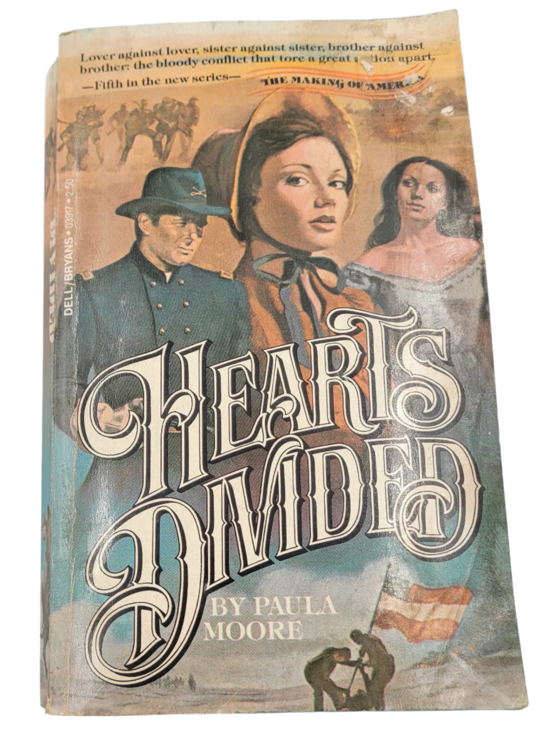 Hearts Divided by Paula Moore – Dell Making of America Series #5 – Vintage Paperback
