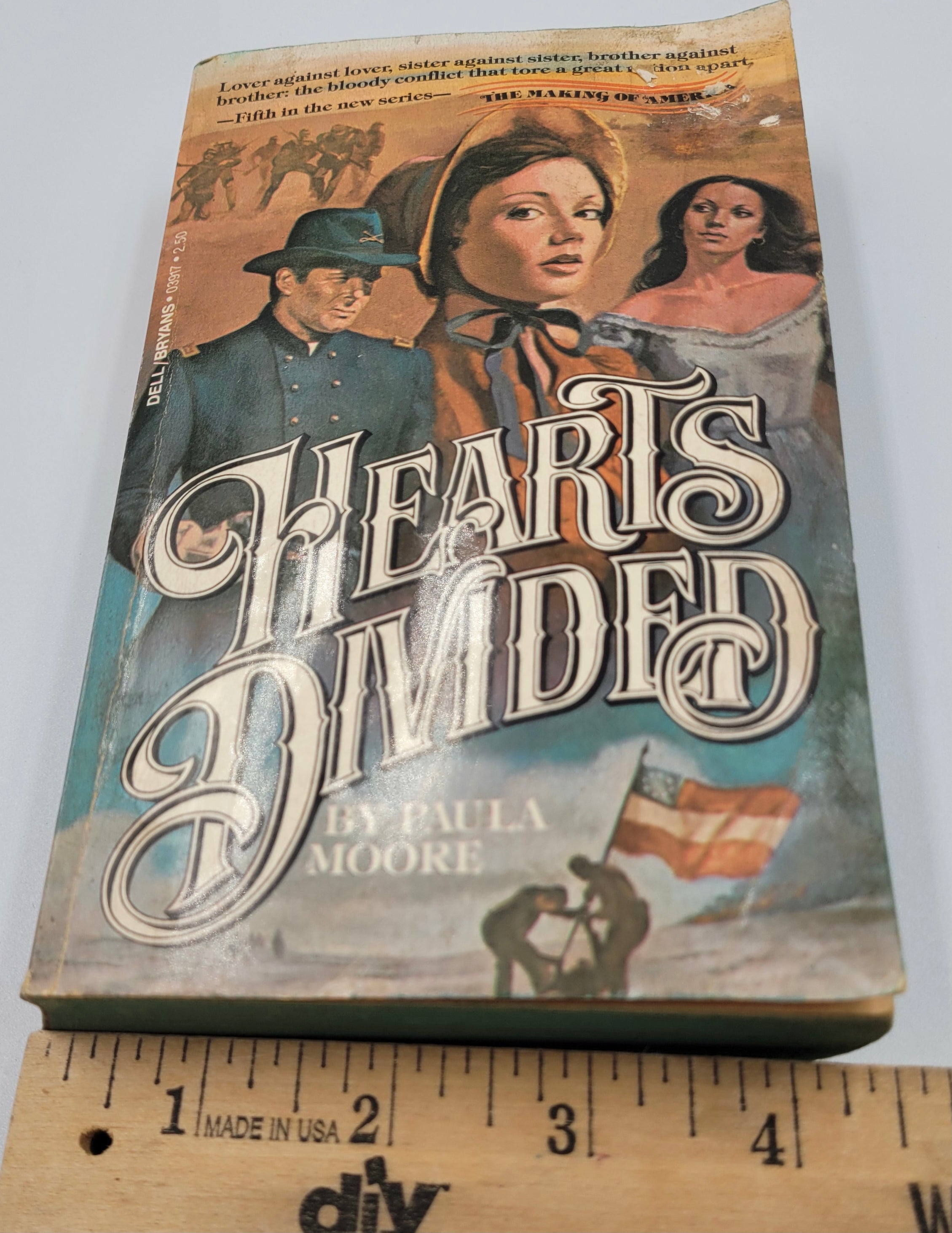 Hearts Divided by Paula Moore – Dell Making of America Series #5 – Vintage Paperback