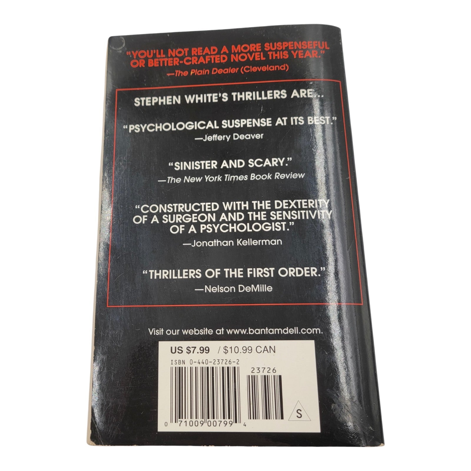 The Program by Stephen White (2002 Dell Paperback) – Vintage Thriller Novel