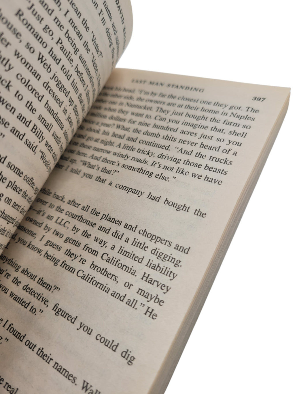 Last Man Standing by David Baldacci – Vintage Warner Books Paperback 2002