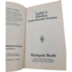 Lady's Choice by Linda Randall Wisdom – Harlequin American Romance #284 (1988)